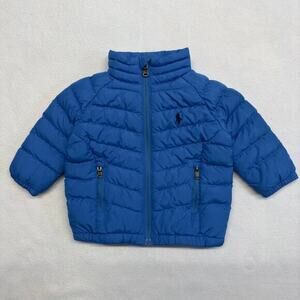 Polo Ralph Lauren‎ Infant Size 6M Puffer Jacket Fall Winter Coat Blue